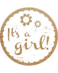 Woodies Stamp - It's a Girl!