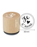 Woodies Rubber Stamp - Je t'aime