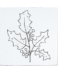 May & Berry Stamp - Holly Branch