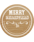 Woodies Stamp - Merry Christmas To...