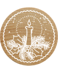 Woodies Stamp - Candle