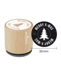 Woodies Rubber Stamp - Merry Xmas