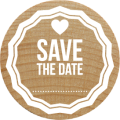 Woodies Stamp - Save the date 2