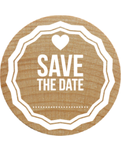 Woodies Stamp - Save the date 2