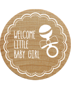 Woodies Stamp - Welcome little baby girl