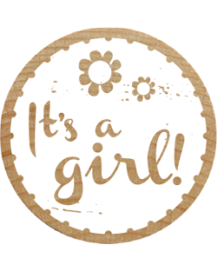 Woodies Stamp - It’s a girl