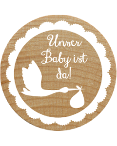 Woodies Stamp - Unser Baby ist da!