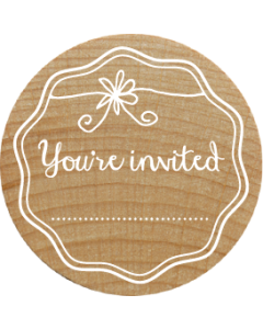 Woodies Stamp - You're Invited