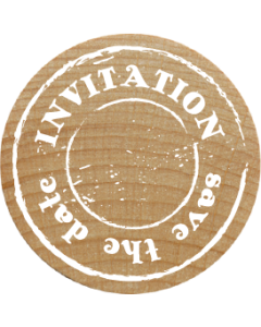 Woodies Stamp - INVITATION save the date