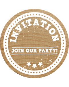 Woodies Stamp - Invitation Join Our Party