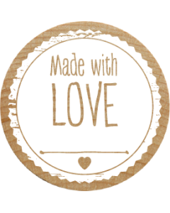 Woodies Stamp - Made with love