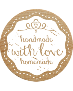 Woodies Stamp - handmade with love homemade