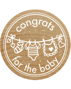 Woodies Stamp - congrats for the baby