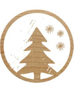 Woodies Stamp - Christmas tree