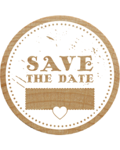 Woodies Stamp - Save the date 2