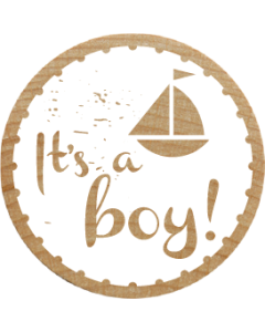 Woodies Stamp - It's a Boy!