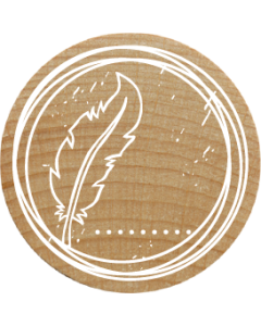 Woodies Stamp - Feather