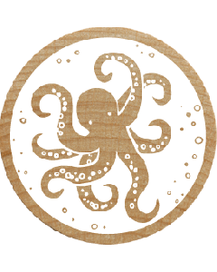 Woodies Stamp - Octopus