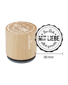 Woodies Motivstempel - Für dich mit Liebe selbstgemacht