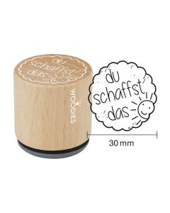 Woodies Motivstempel - Du schaffst das