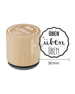 Woodies Motivstempel - üben üben üben