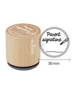 Woodies Rubber Stamp - Parent Signature