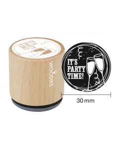 Woodies Rubber Stamp - It's Party Time