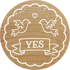 Woodies Stamp - Yes