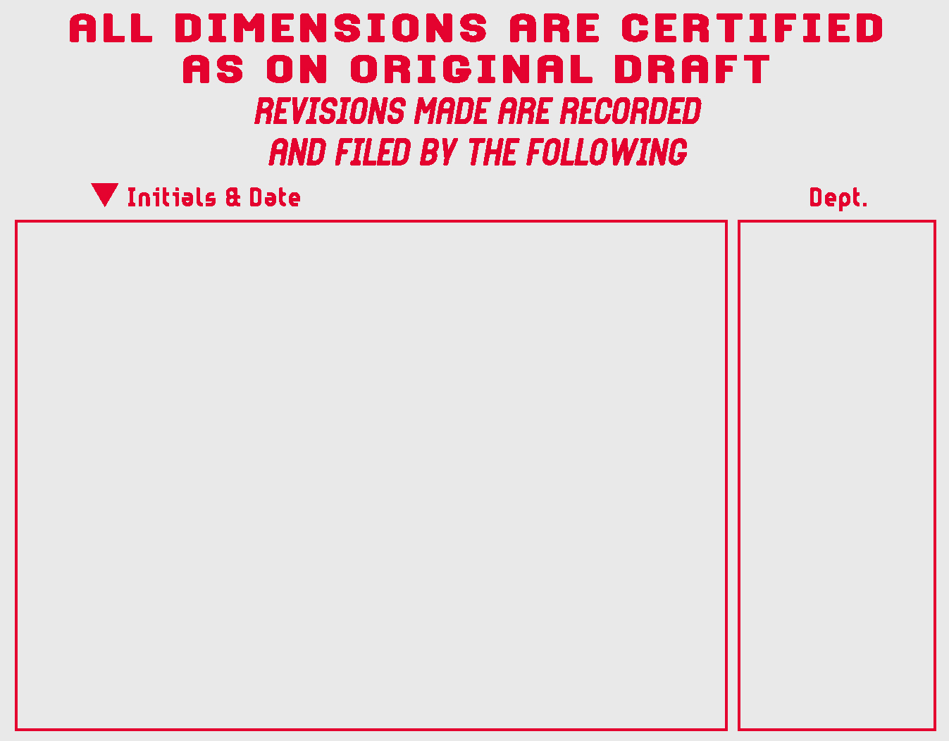 Sample imprint