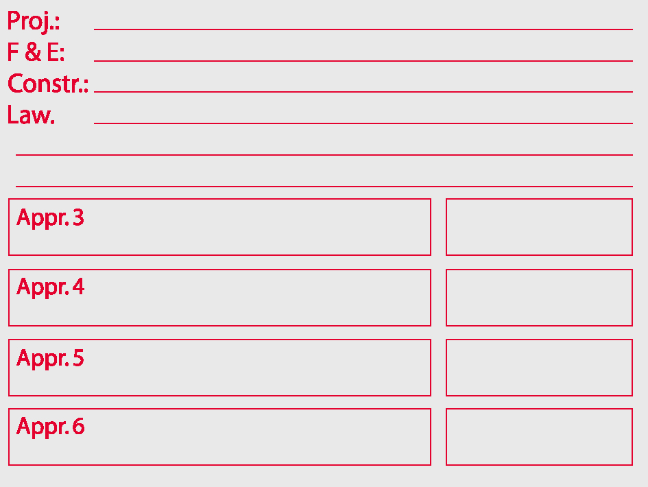 Sample imprint