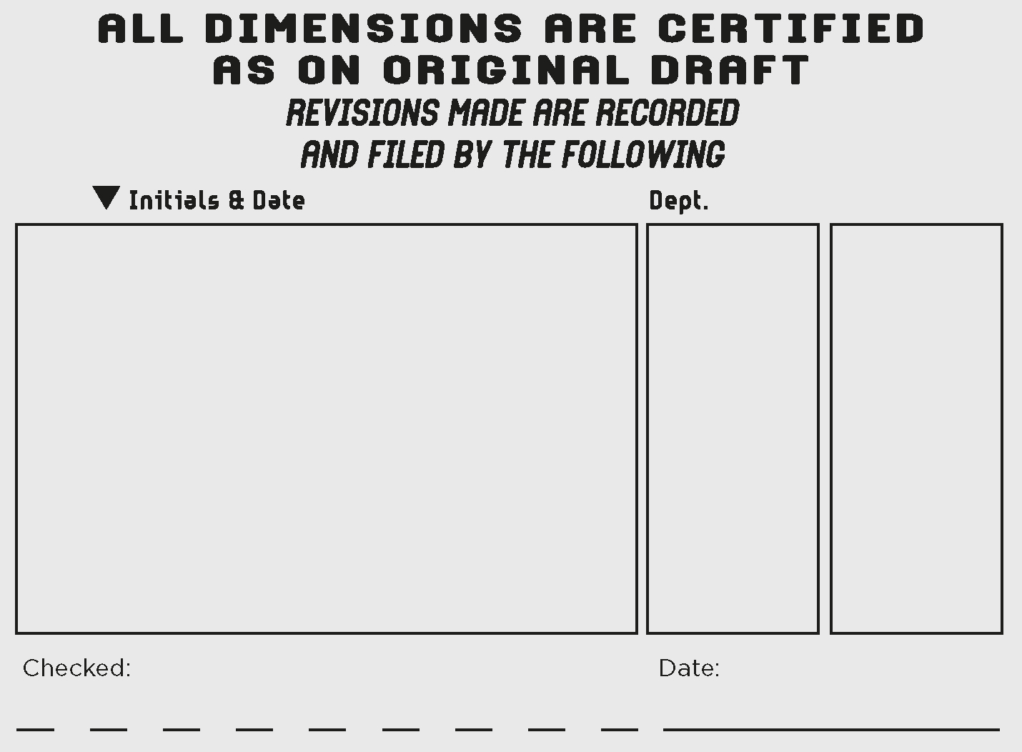 Sample imprint